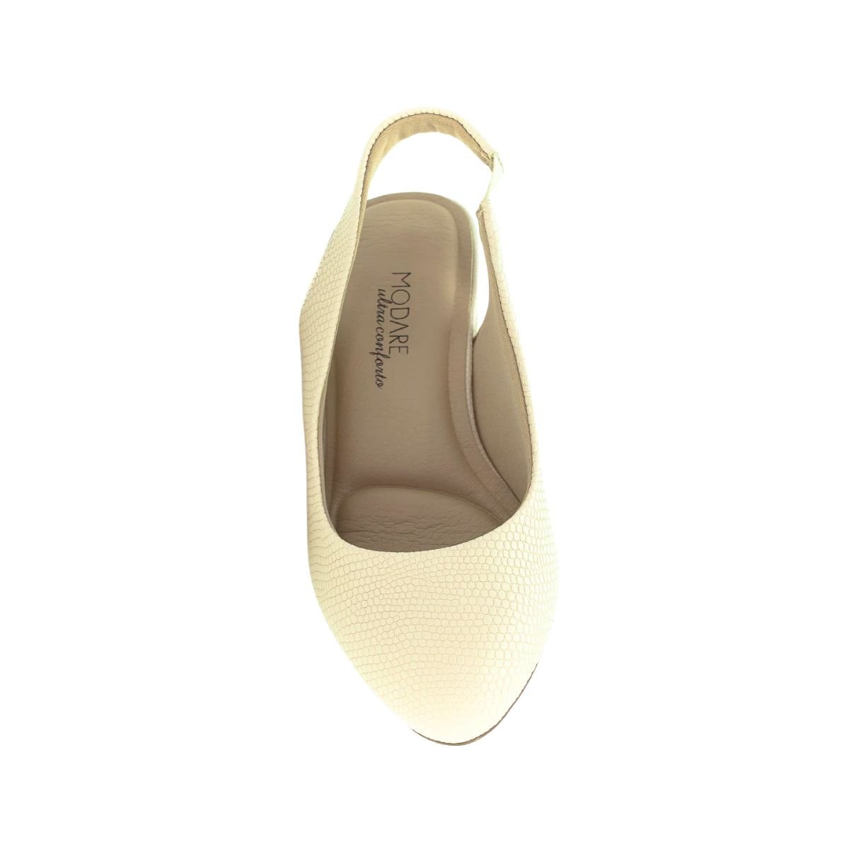 Sapato Feminino Slingback Modare Creme Bege 6