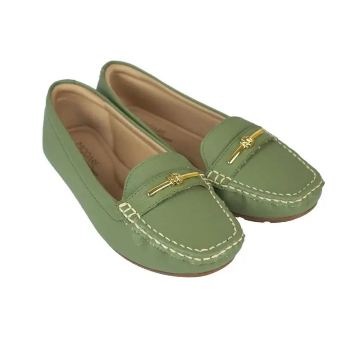 Sapato Feminino Mocassim Modare Ultraconforto Verde Verde 3