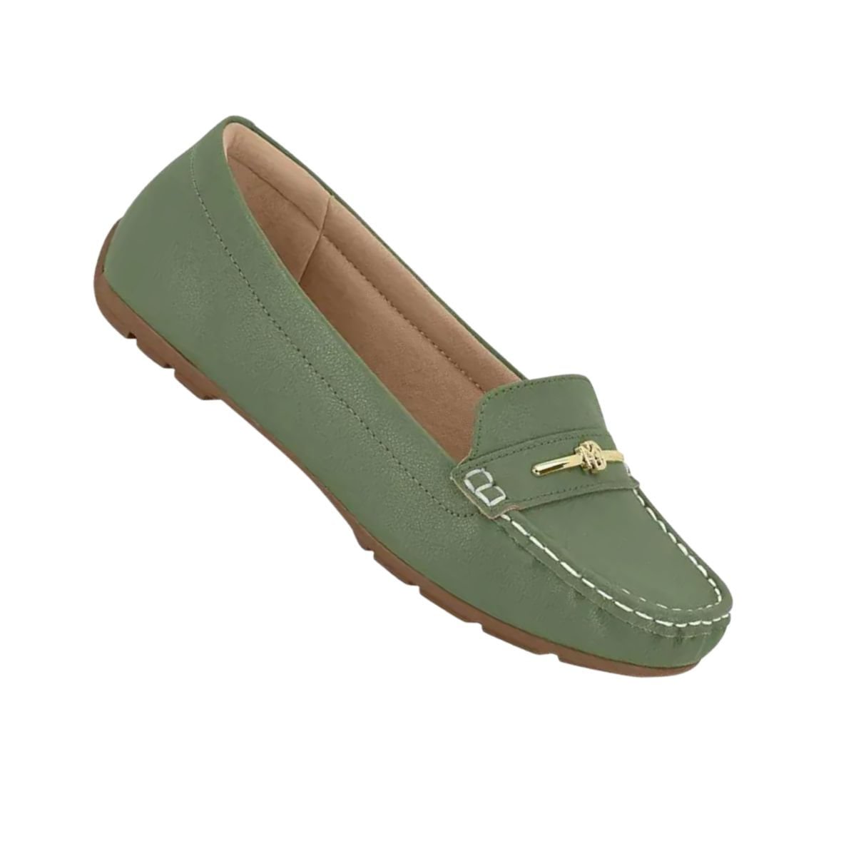 Sapato Feminino Mocassim Modare Ultraconforto Verde Verde 7
