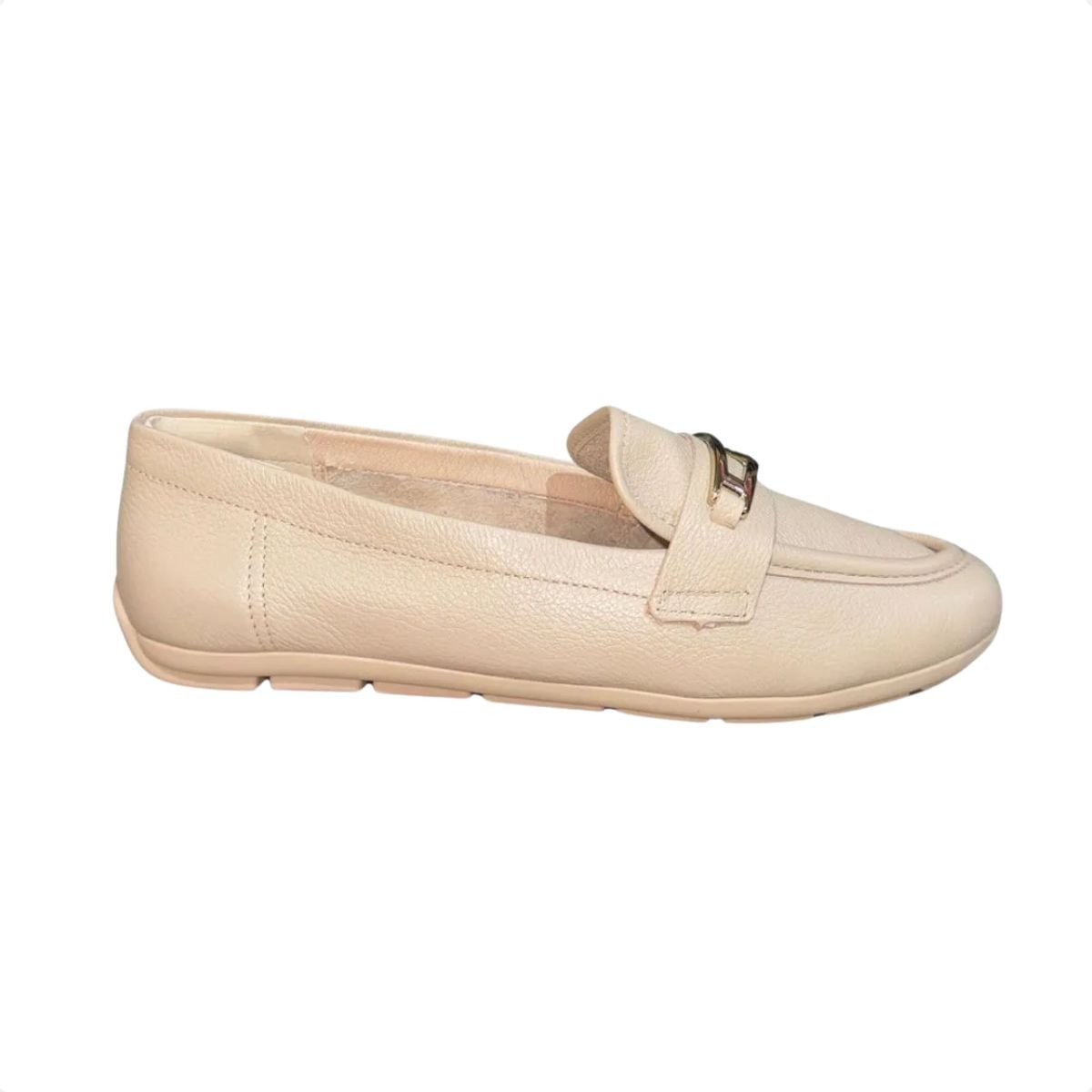 Sapato Feminino Mocassim Comfortflex Bege Bege 6
