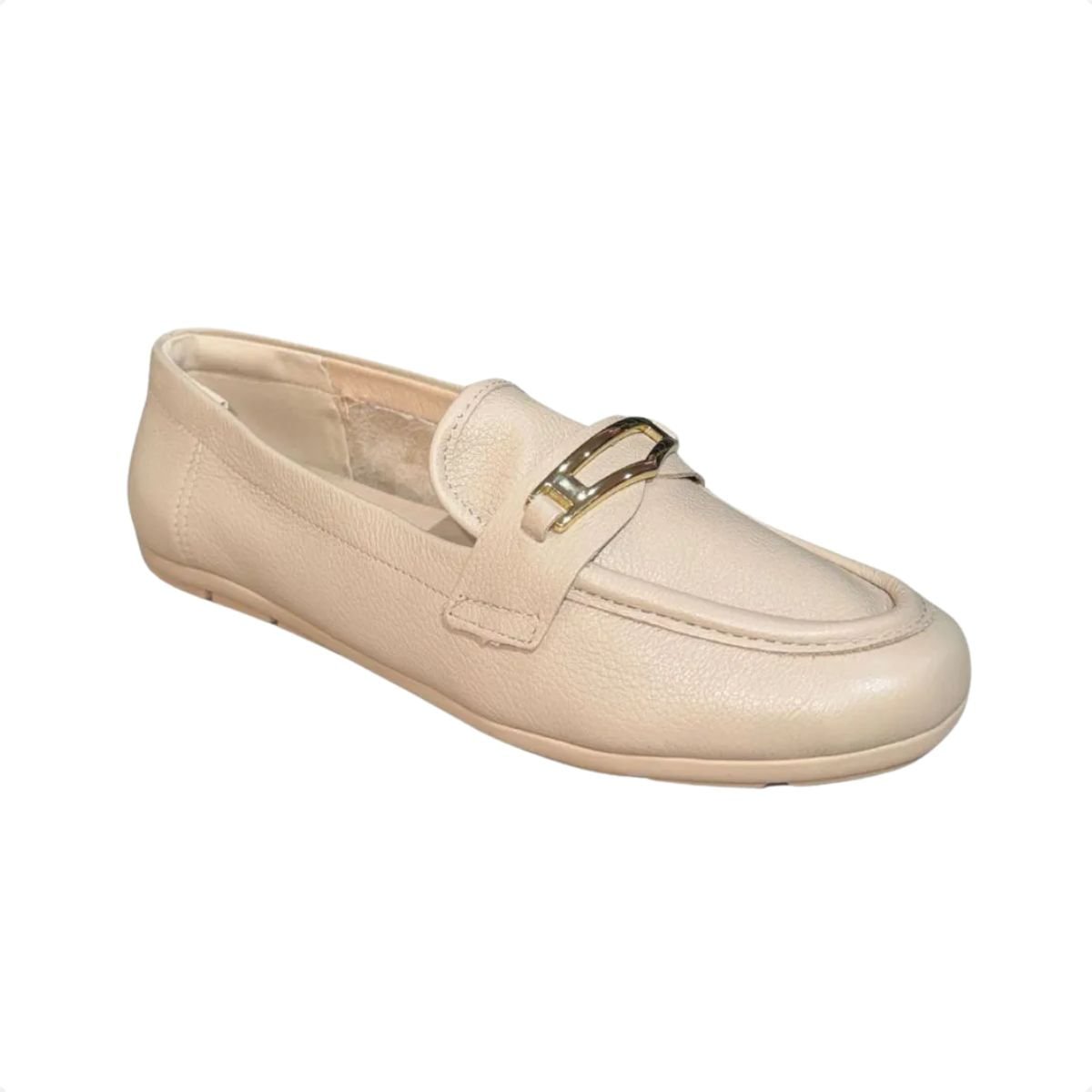 Sapato Feminino Mocassim Comfortflex Bege Bege 7