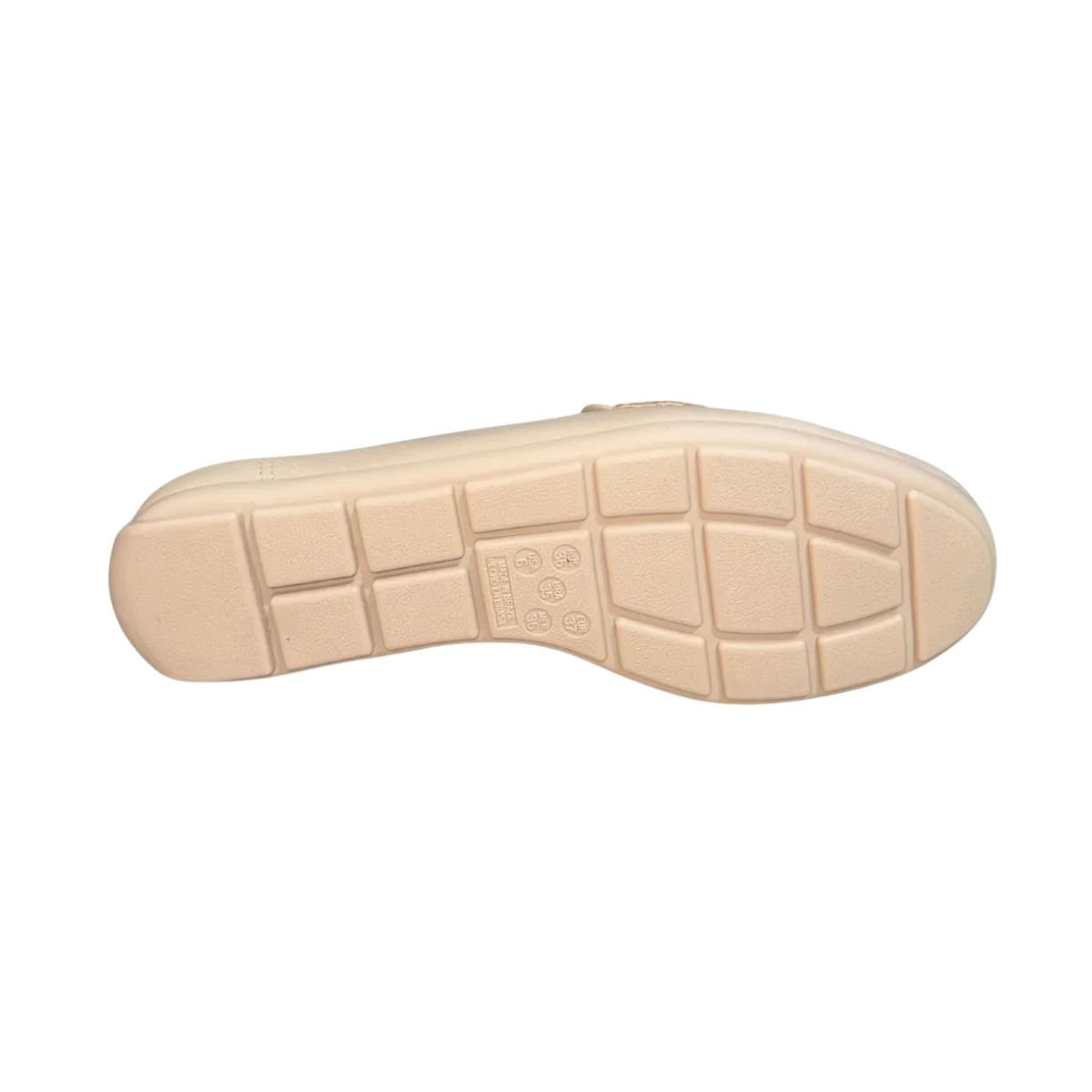 Sapato Feminino Mocassim Comfortflex Bege Bege 2