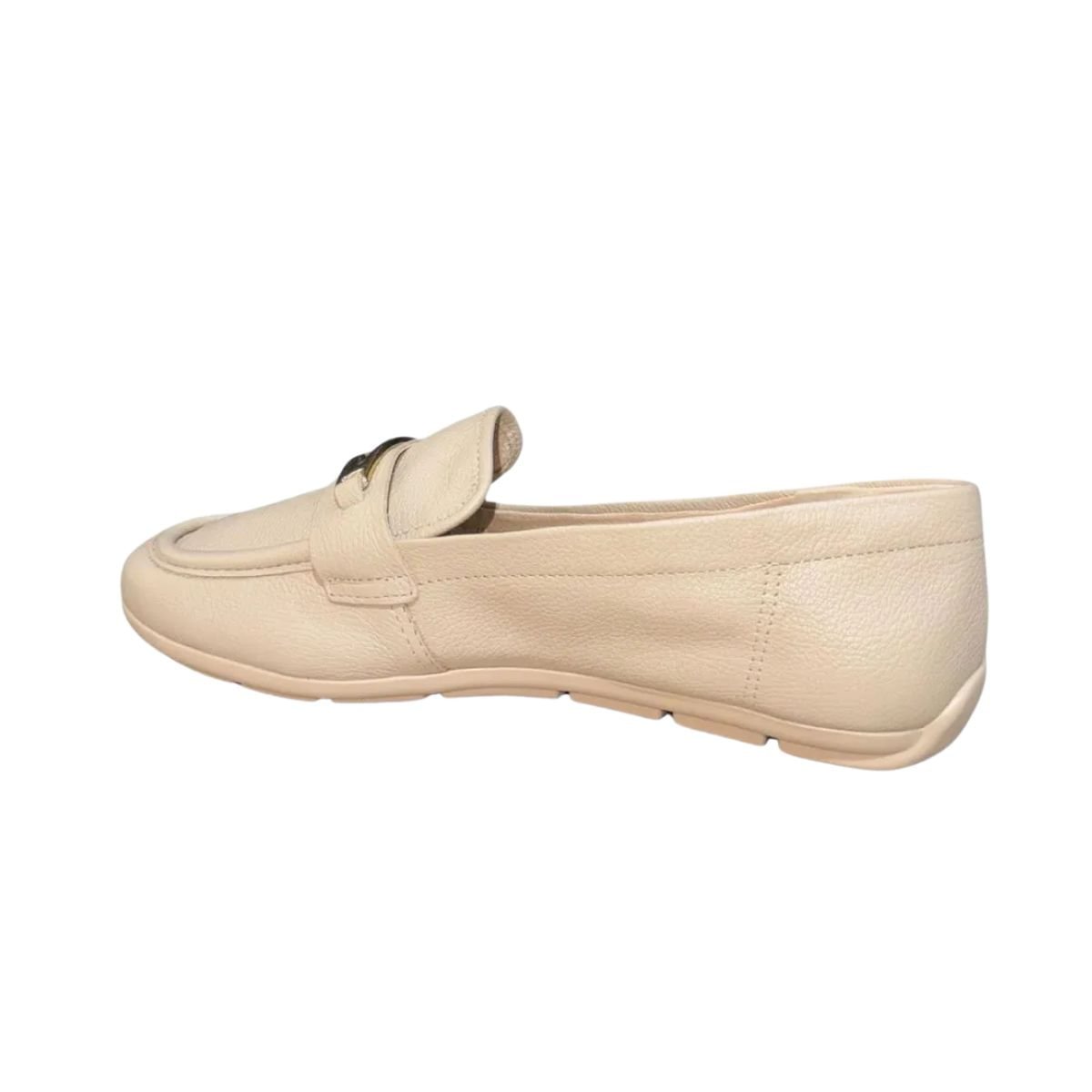 Sapato Feminino Mocassim Comfortflex Bege Bege 3