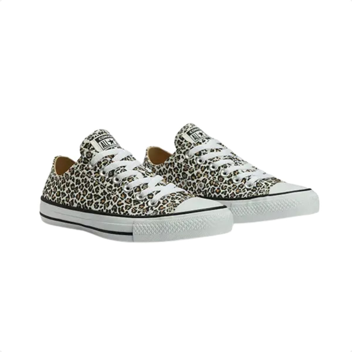 Tênis Casual Feminino Converse Chuck Taylor All Star Archive Print Bege Onça 2