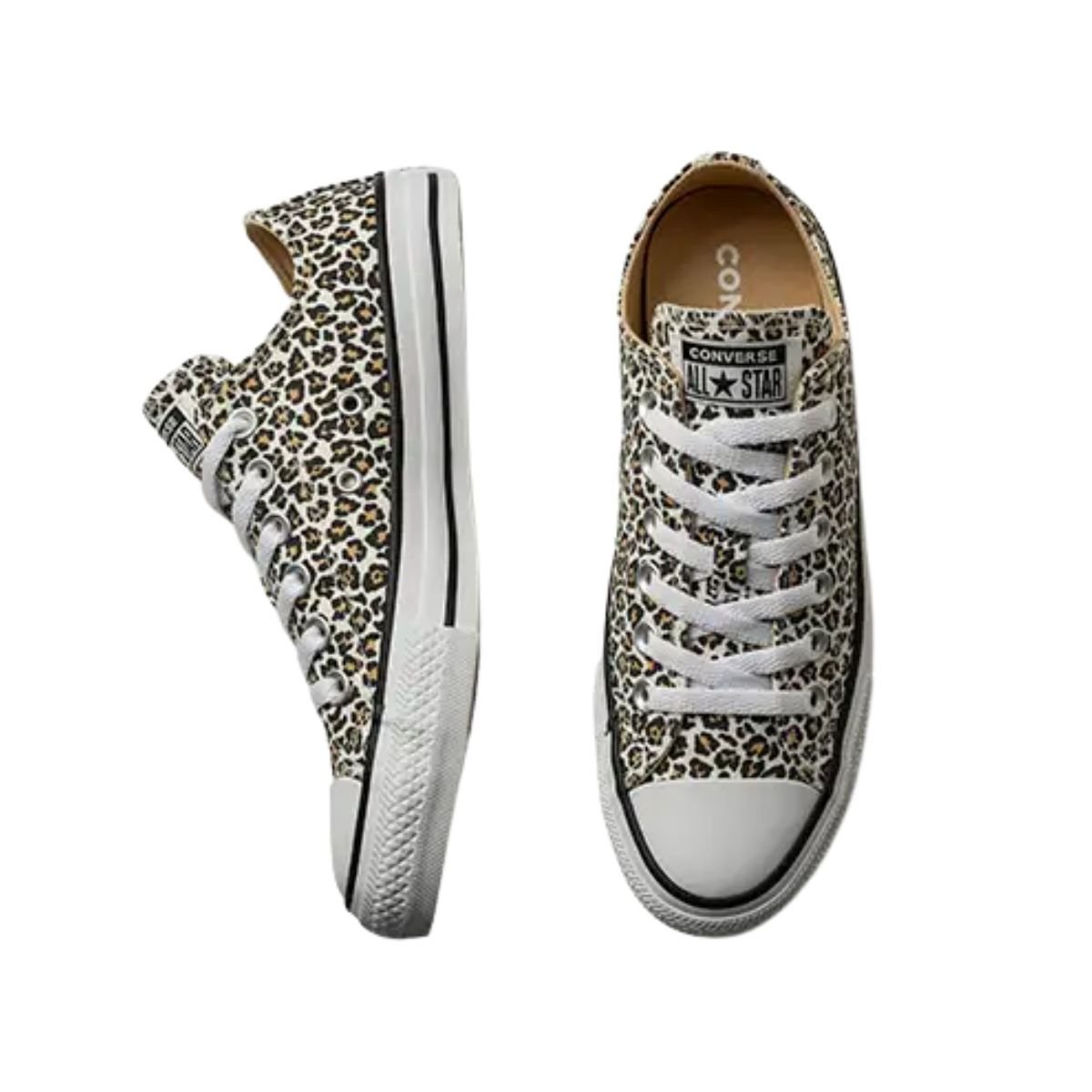 Tênis Casual Feminino Converse Chuck Taylor All Star Archive Print Bege Onça 3