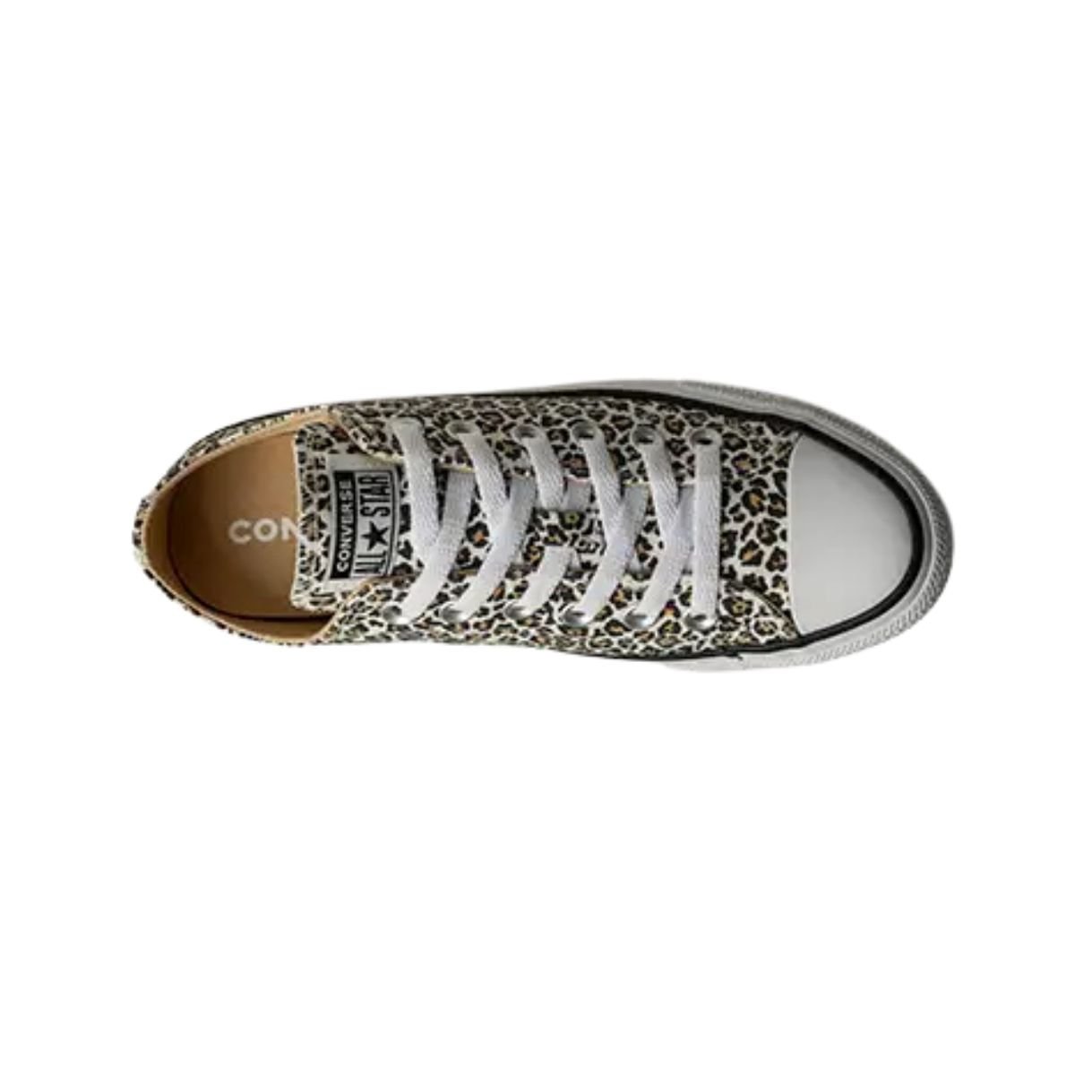 Tênis Casual Feminino Converse Chuck Taylor All Star Archive Print Bege Onça 5