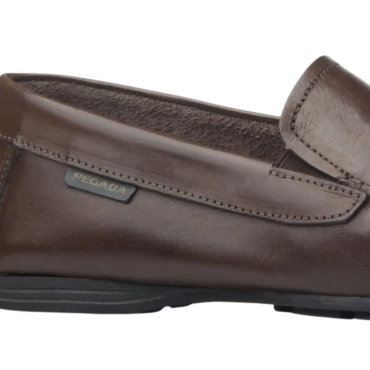Mocassim Masculino Em Couro Pegada Marrom Cravo 5