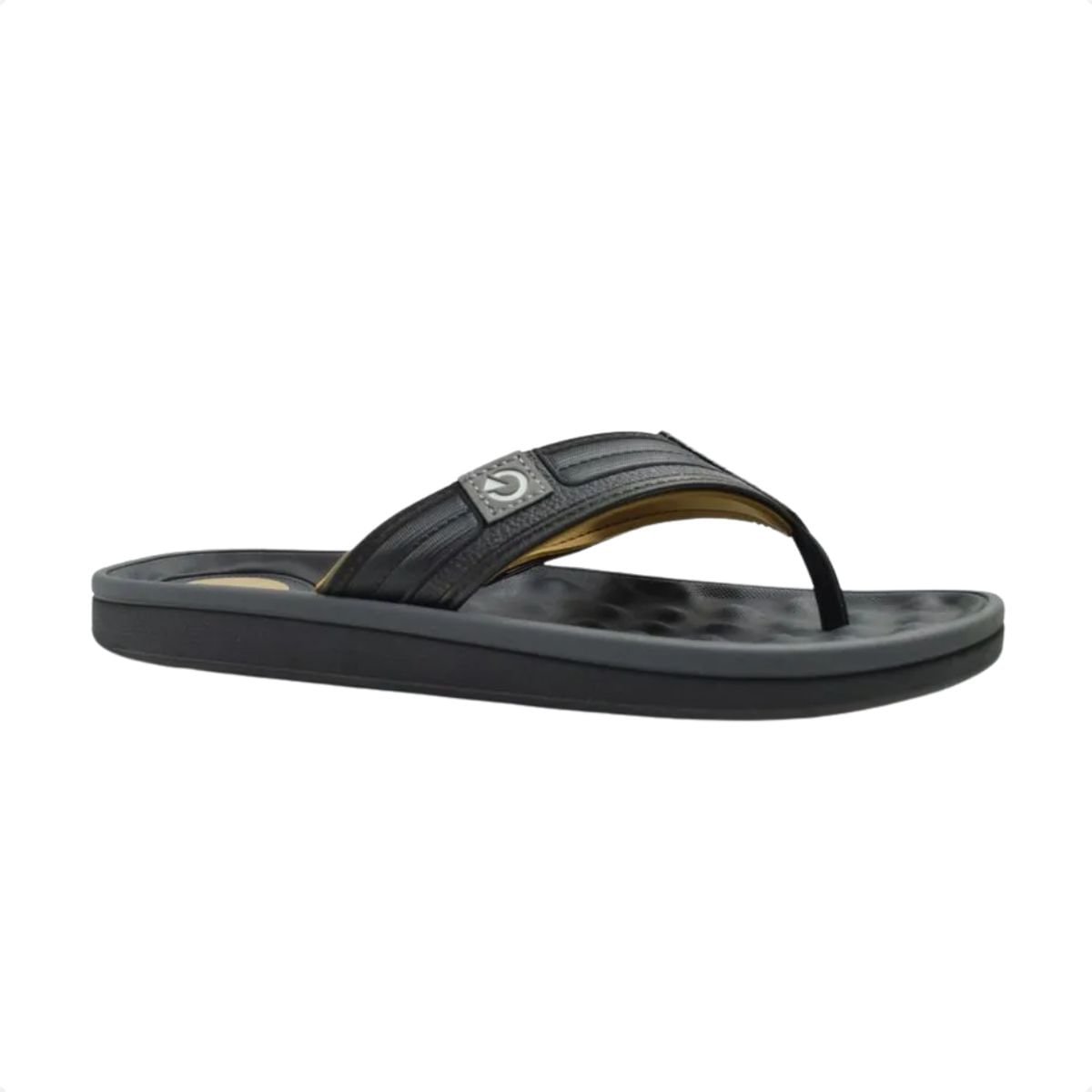 Chinelo Masculino Dedo Cartago Alabama Preto Preto 2