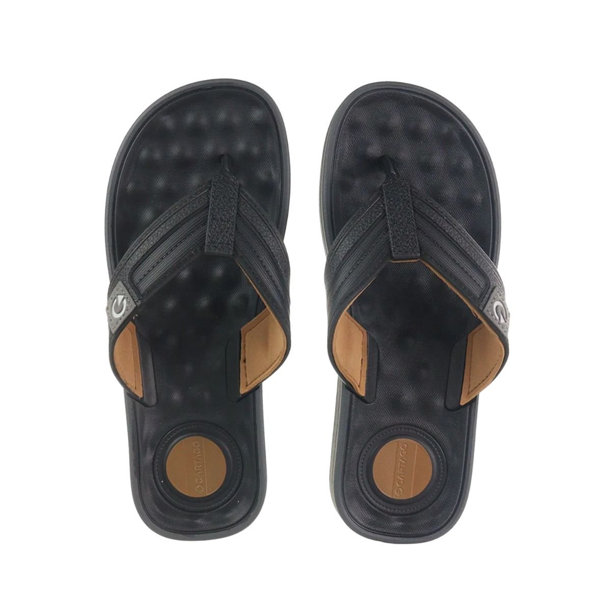 Chinelo Masculino Dedo Cartago Alabama Preto Preto 3