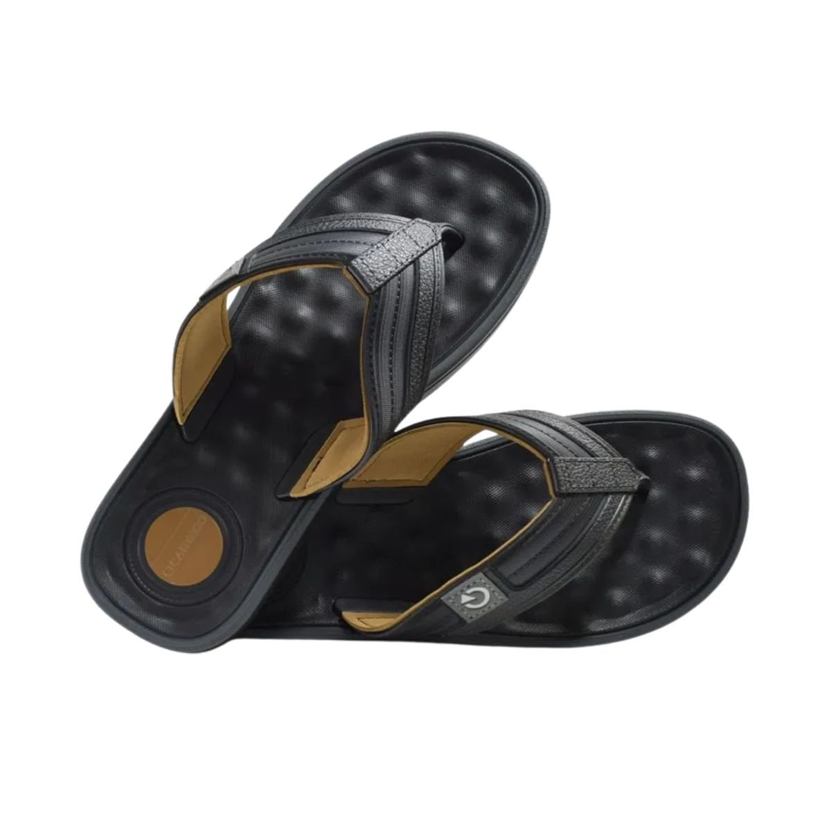 Chinelo Masculino Dedo Cartago Alabama Preto Preto 4