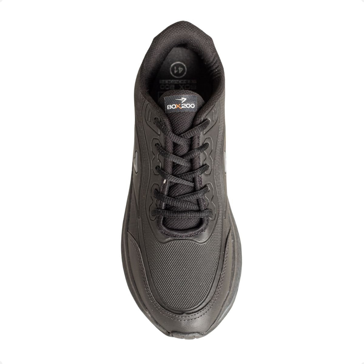 Tênis Running Masculino Box 200 Caminhada Preto Preto 6