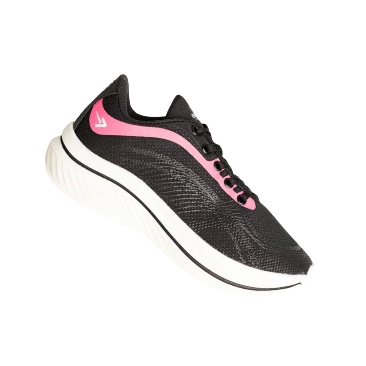 Tênis Corrida Feminino Esportivo Box 200 Preto 7