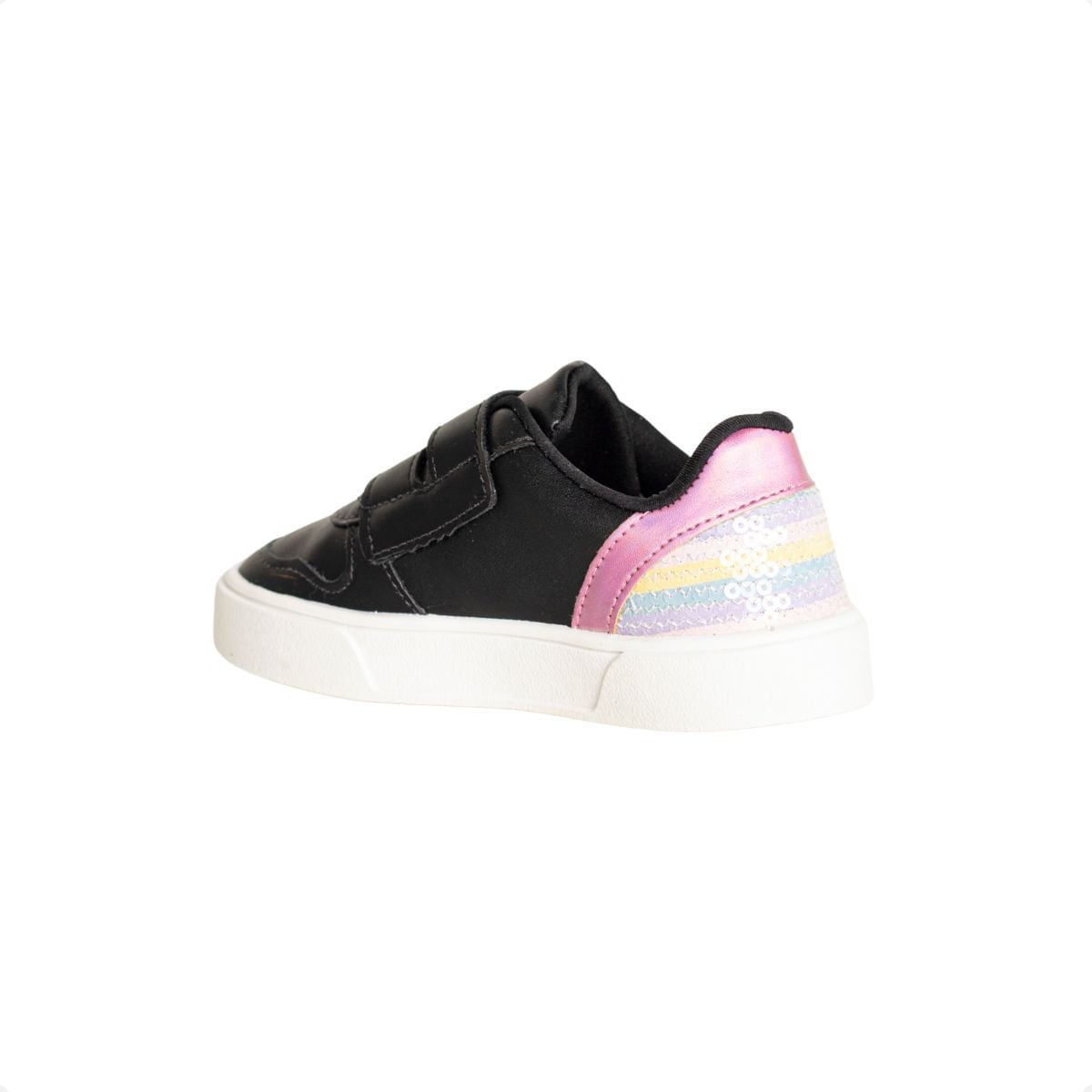 Tênis Jump Kids Baby Preto Com Detalhes Coloridos Preto 5