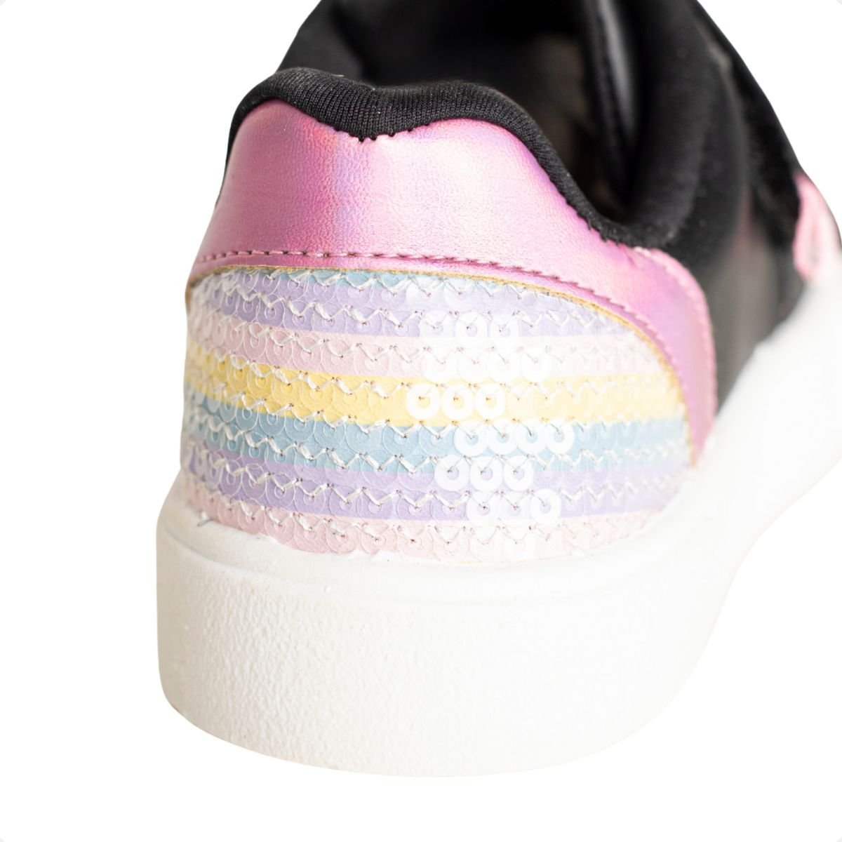 Tênis Jump Kids Baby Preto Com Detalhes Coloridos Preto 7