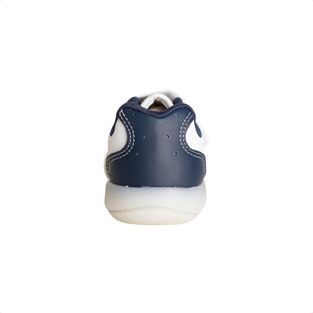 Tênis Corrida Infantil Flex Light Kidy Branco Branco/Marinho 4