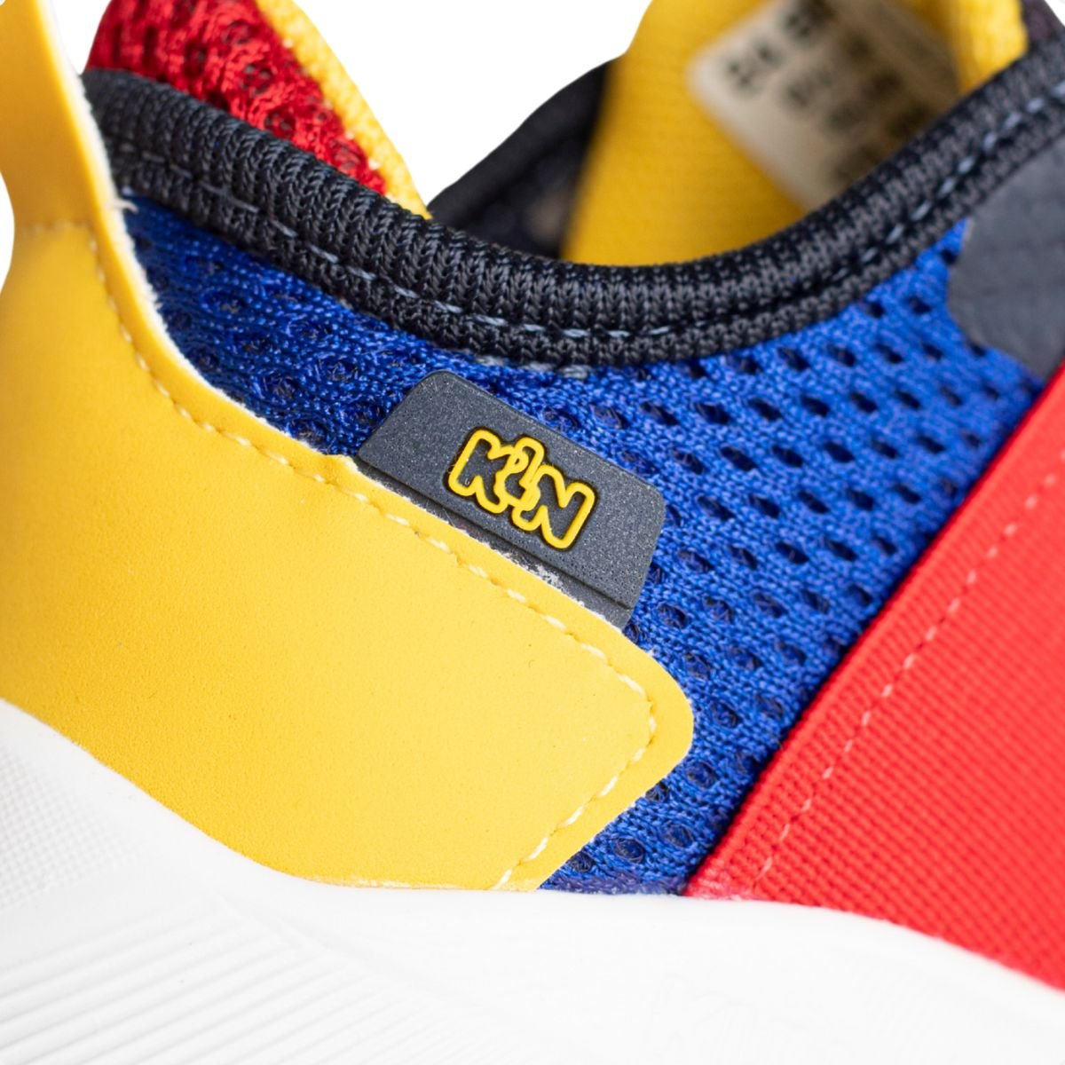 Tenis Running Inf Klin Azul/Vermelho/Amarelo 3