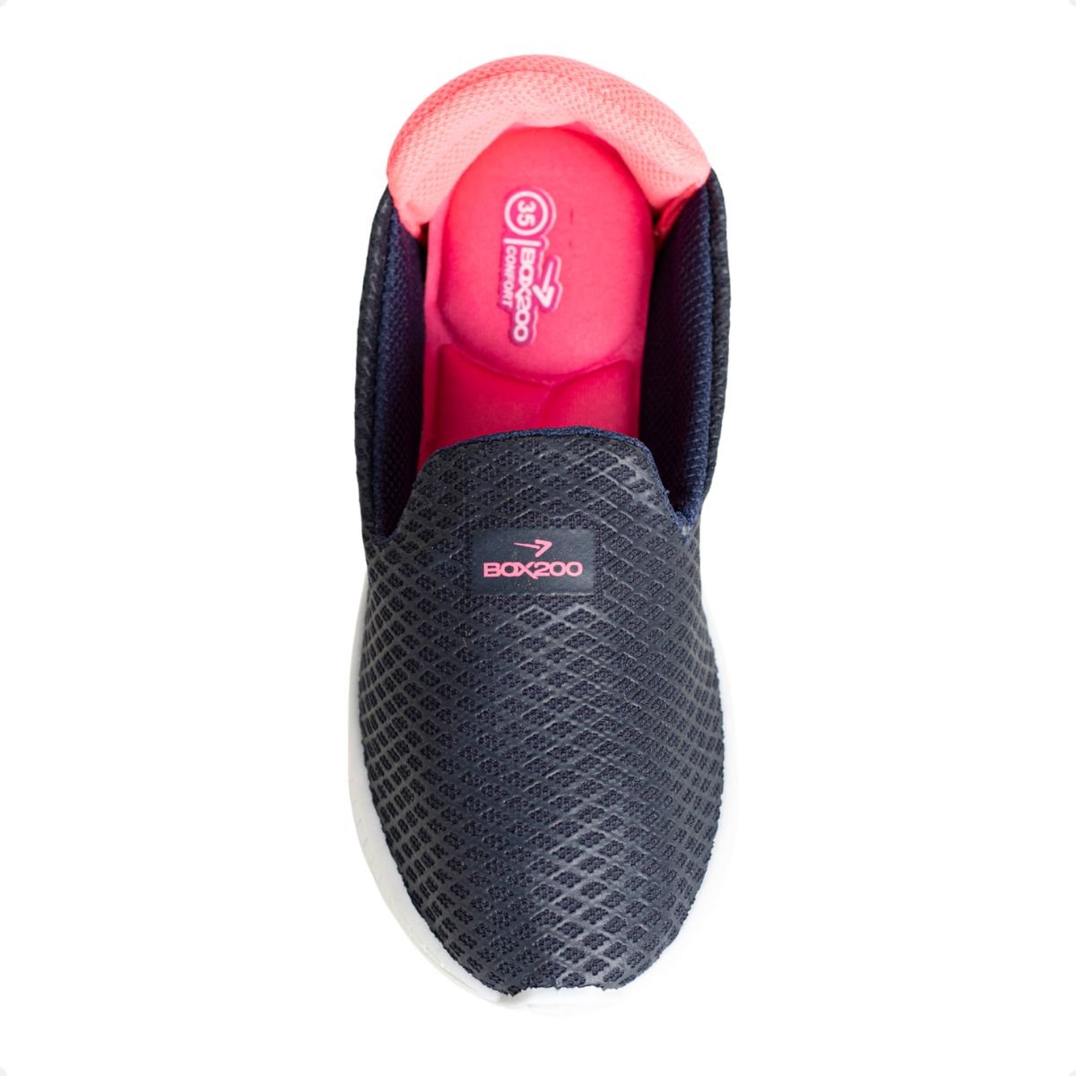 Tenis Fem Running Box 200 Marinho/Pink 6