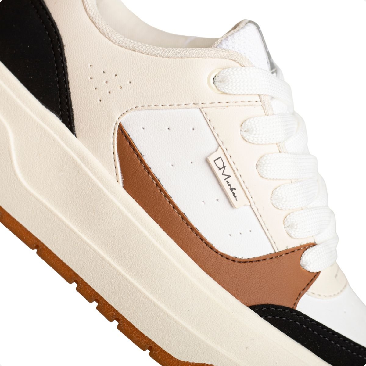Tênis Dm Marrom & Offwhite Bege/Preto/Marrom 3