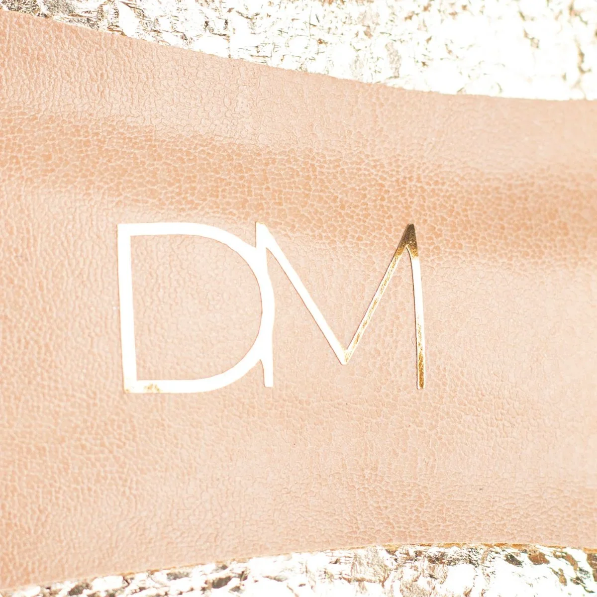 Sandália Dm Glam Laço Fino Dourada Dourado 3