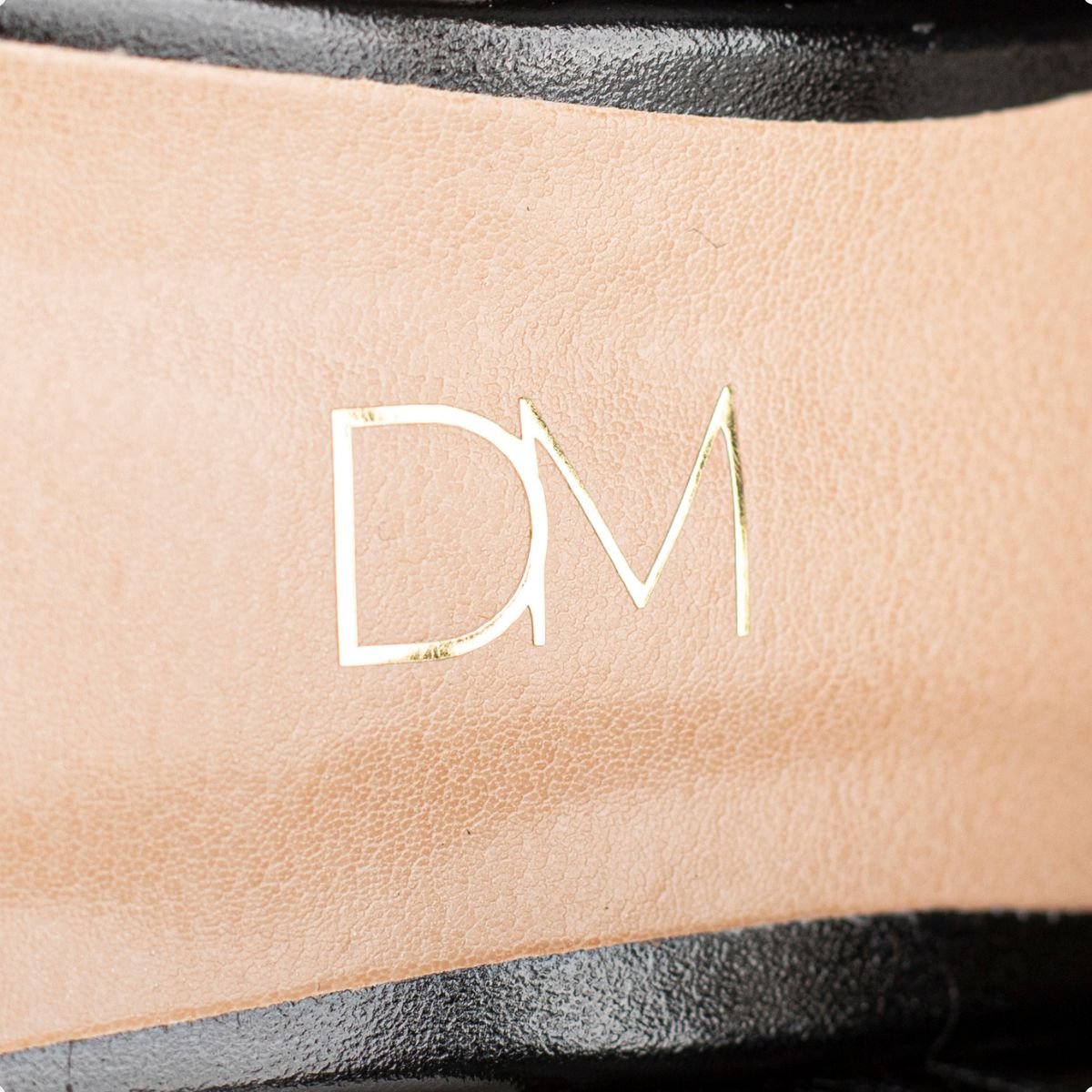 Sandália Glam Couro Preta Preto 3