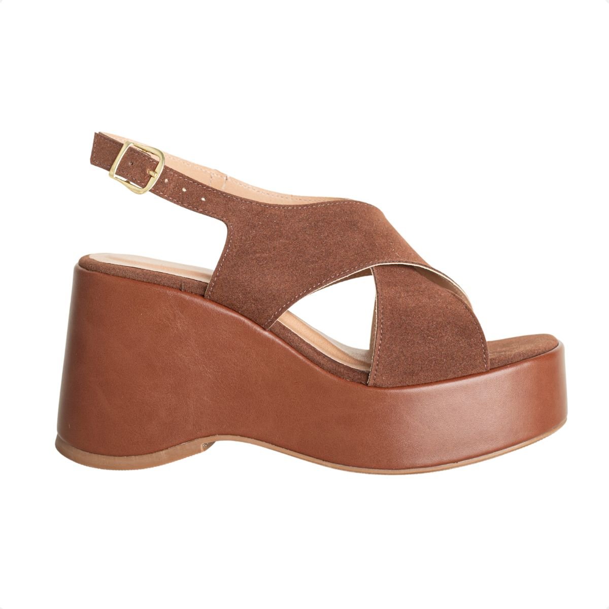 Sandália Plataforma Dm Summer Marrom Marrom 1