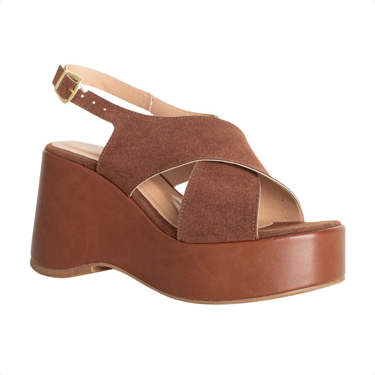 Sandália Plataforma Dm Summer Marrom Marrom 2