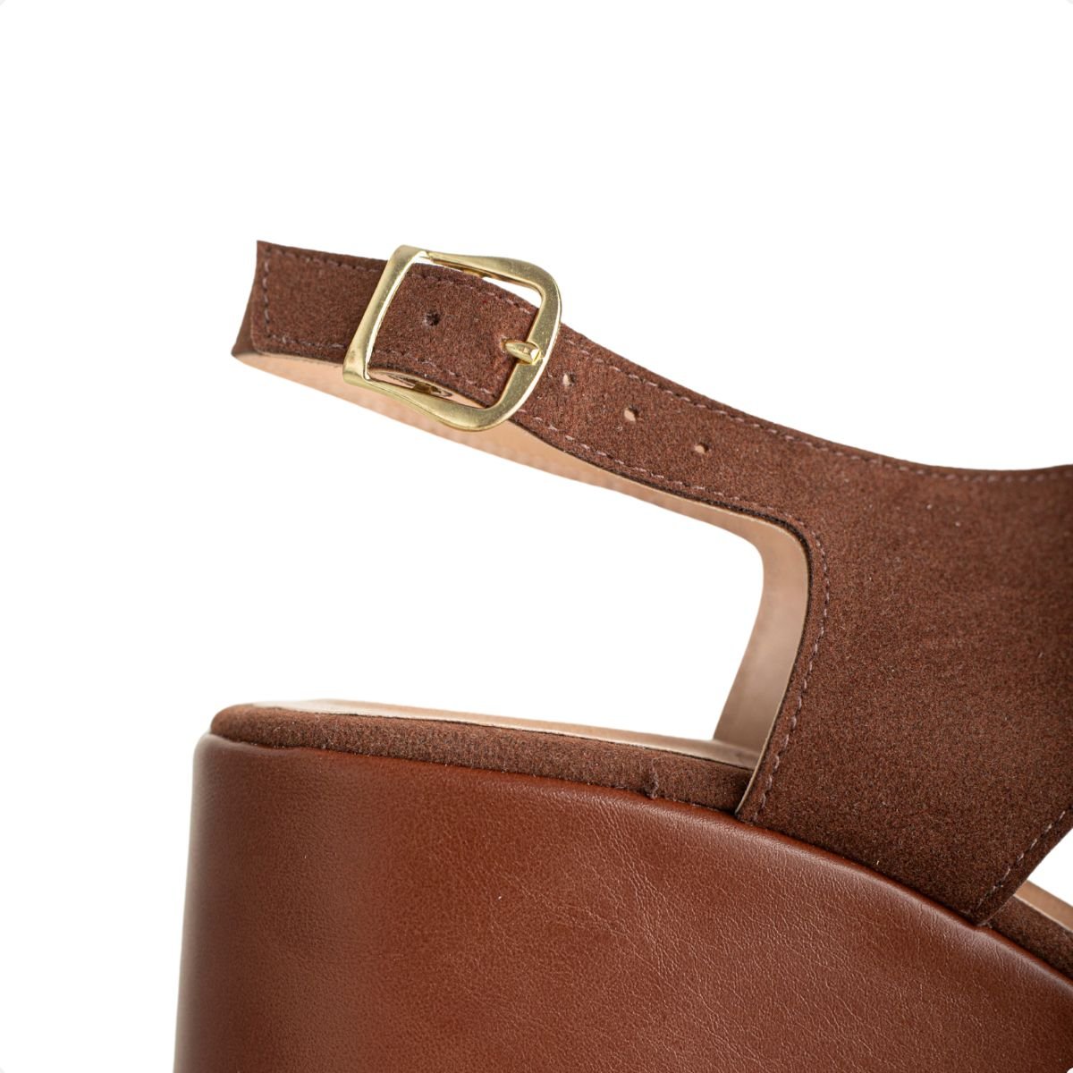 Sandália Plataforma Dm Summer Marrom Marrom 3