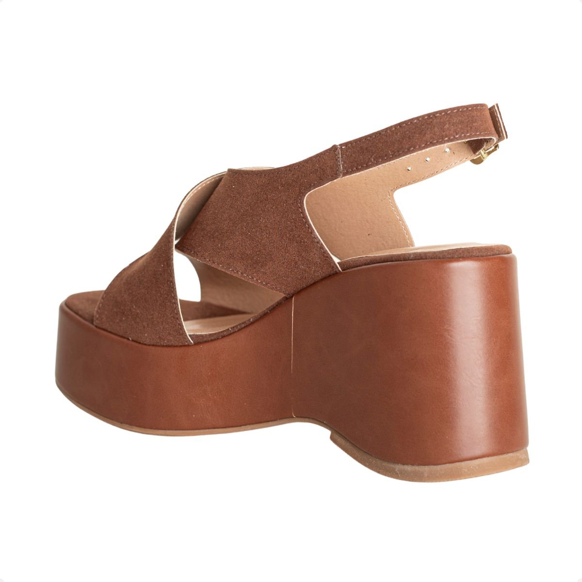 Sandália Plataforma Dm Summer Marrom Marrom 5