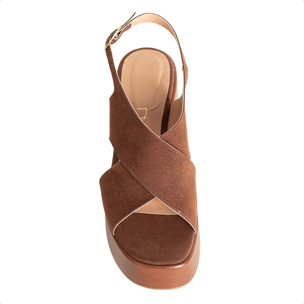 Sandália Plataforma Dm Summer Marrom Marrom 6