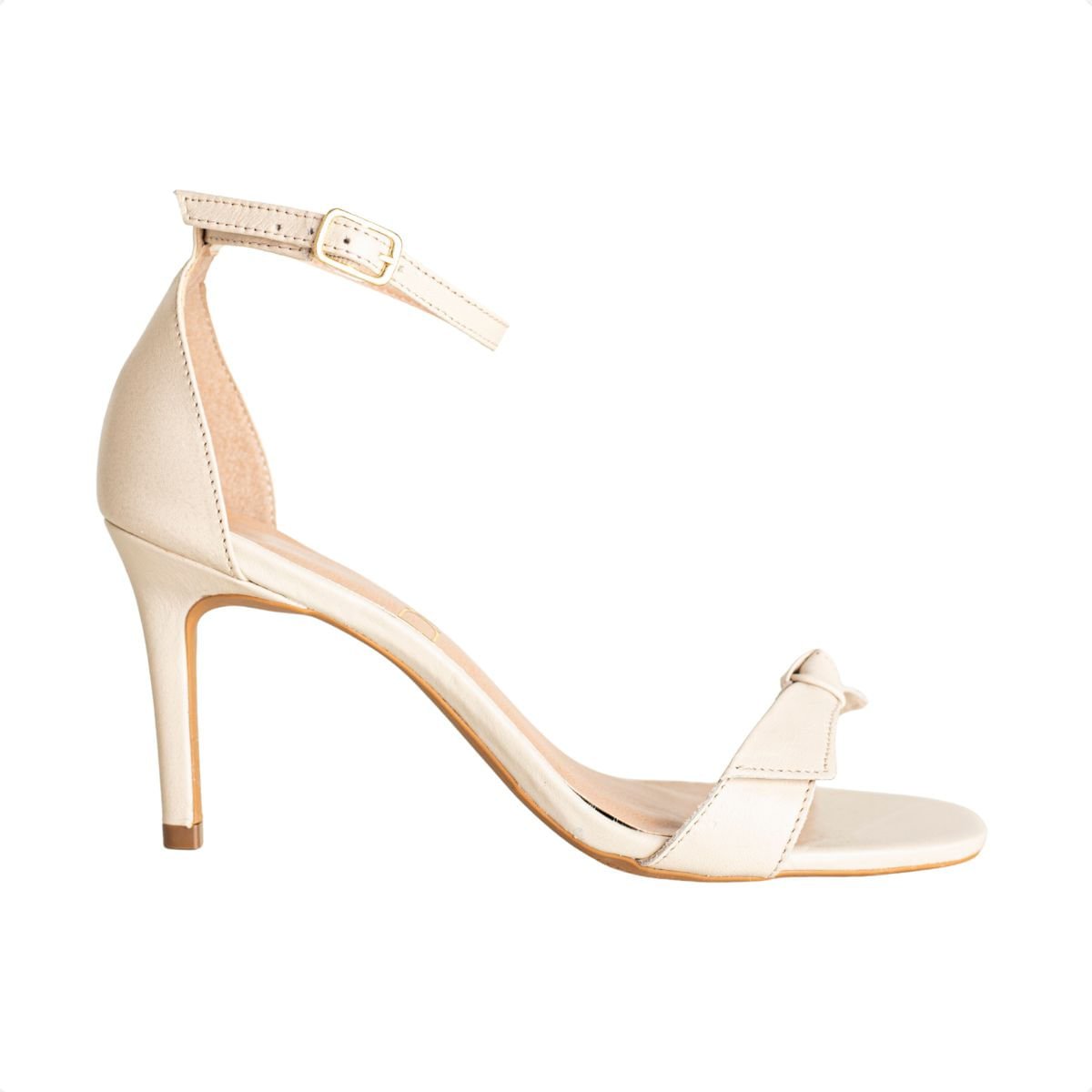 Sandália Dm Laço Off White Branco 1