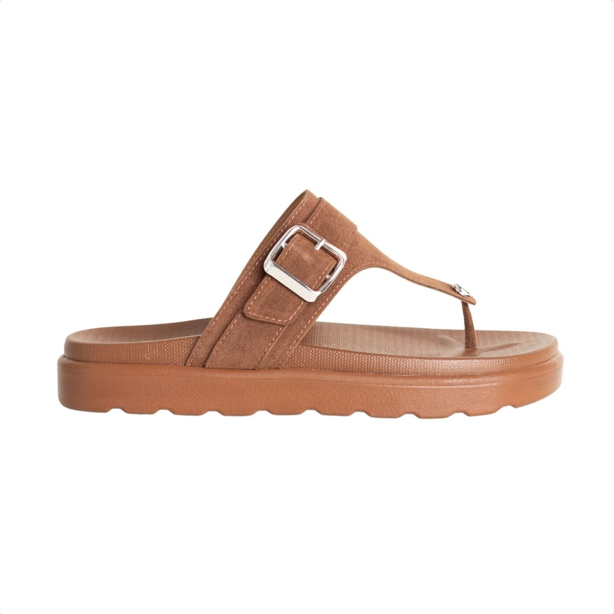 Tamanco Papete Dm Camurça Fivela Marrom Marrom 1