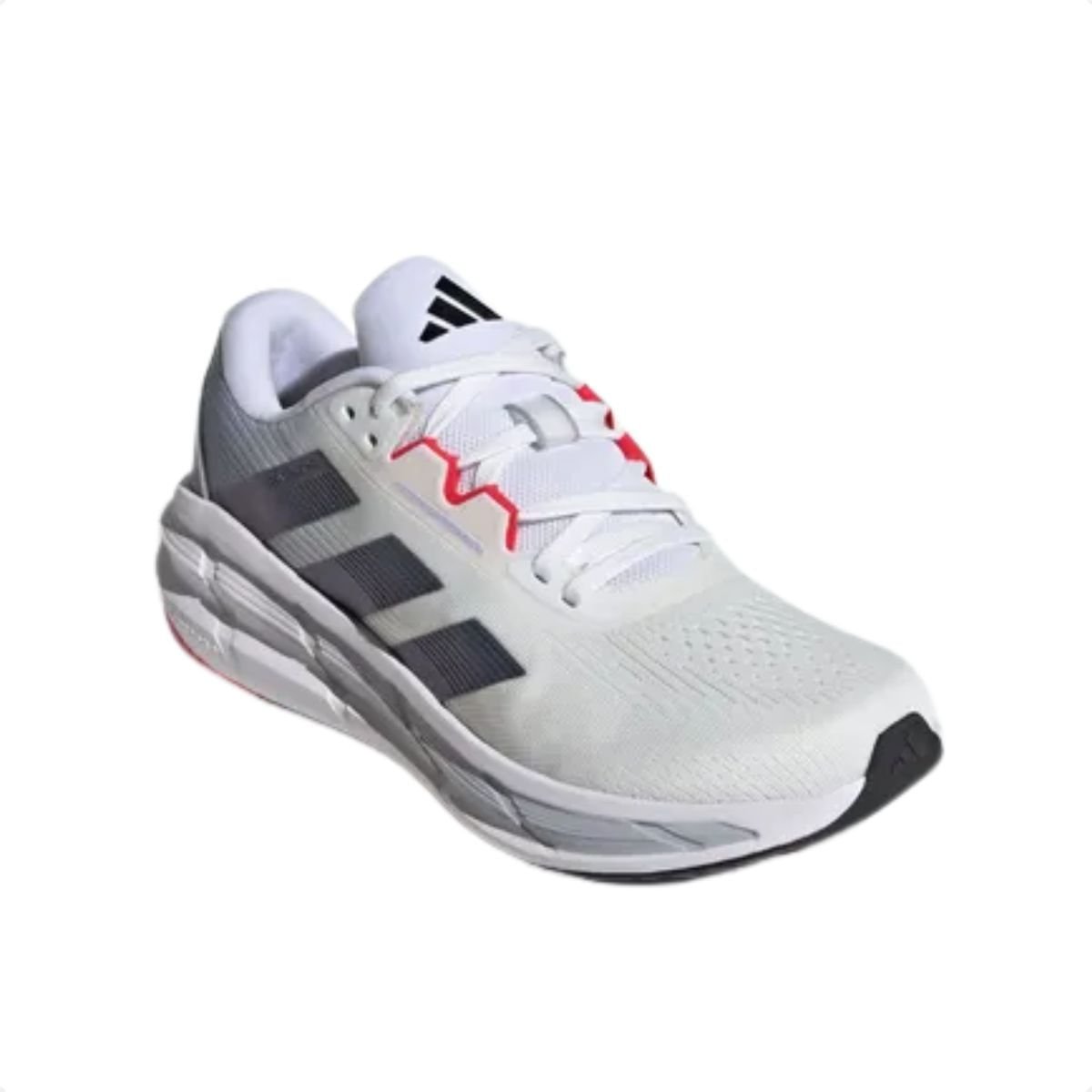 Tênis Running Masculino Adidas Questar 3 Branco Branco/Verde 2