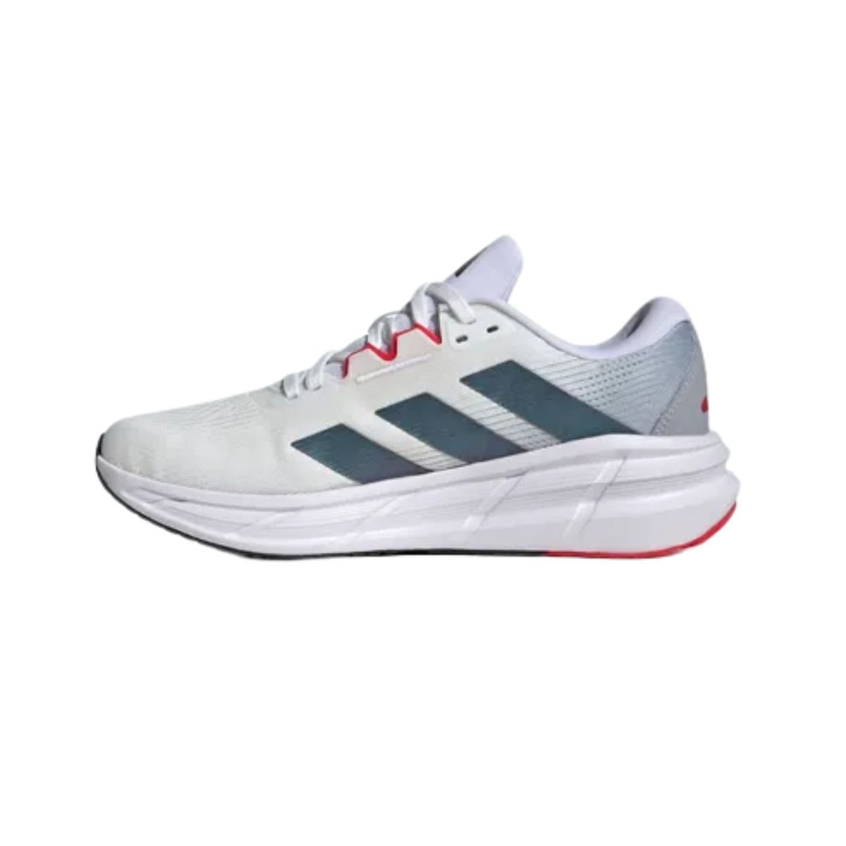 Tênis Running Masculino Adidas Questar 3 Branco Branco/Verde 5