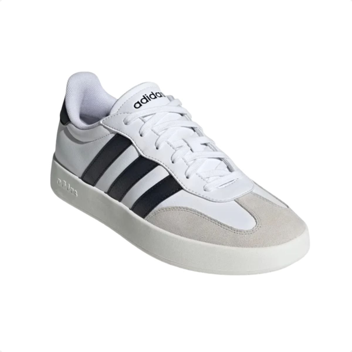 Tênis Casual Masculino Adidas Barreda Branco Branco/Preto/Cinza 2