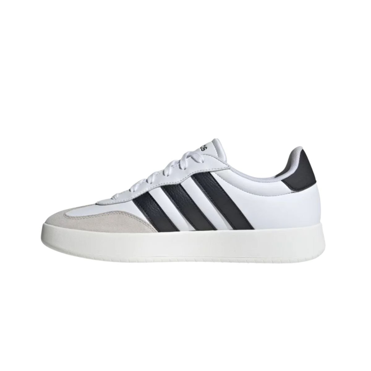 Tênis Casual Masculino Adidas Barreda Branco Branco/Preto/Cinza 4