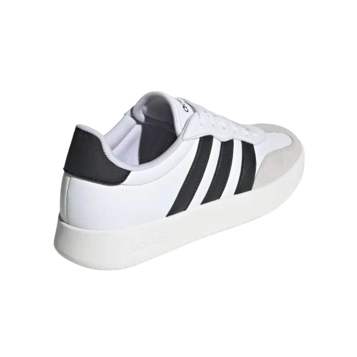 Tênis Casual Masculino Adidas Barreda Branco Branco/Preto/Cinza 5