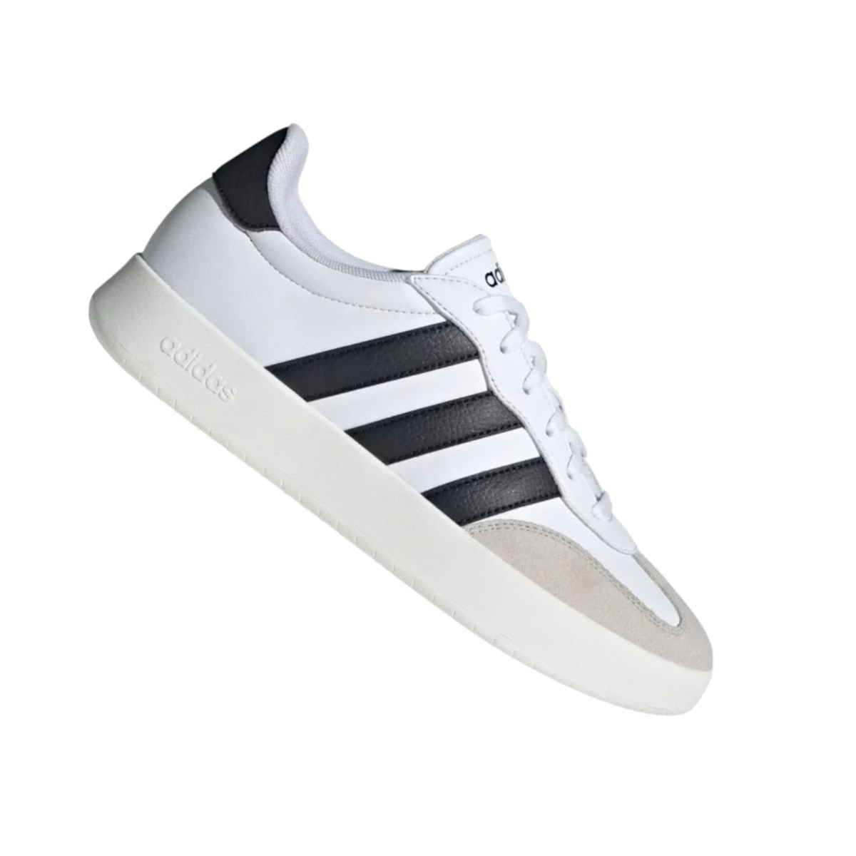 Tênis Casual Masculino Adidas Barreda Branco Branco/Preto/Cinza 6