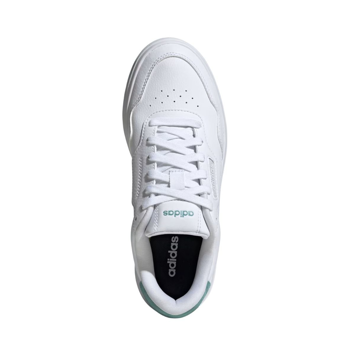 Tênis Casual Feminino Adidas Park St Branco Branco/Verde 3