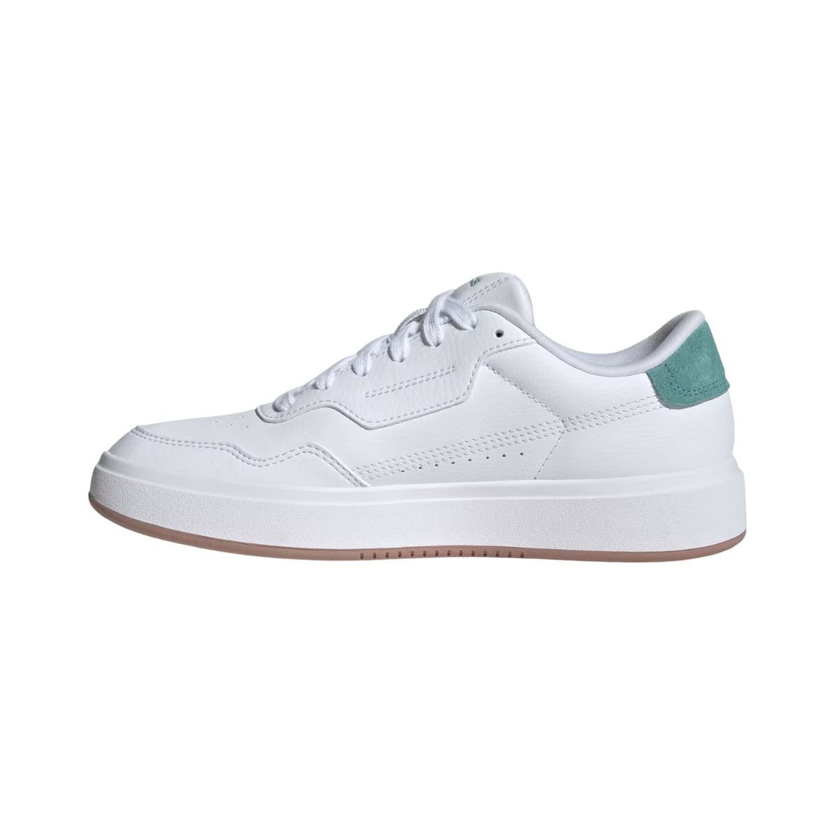 Tênis Casual Feminino Adidas Park St Branco Branco/Verde 5