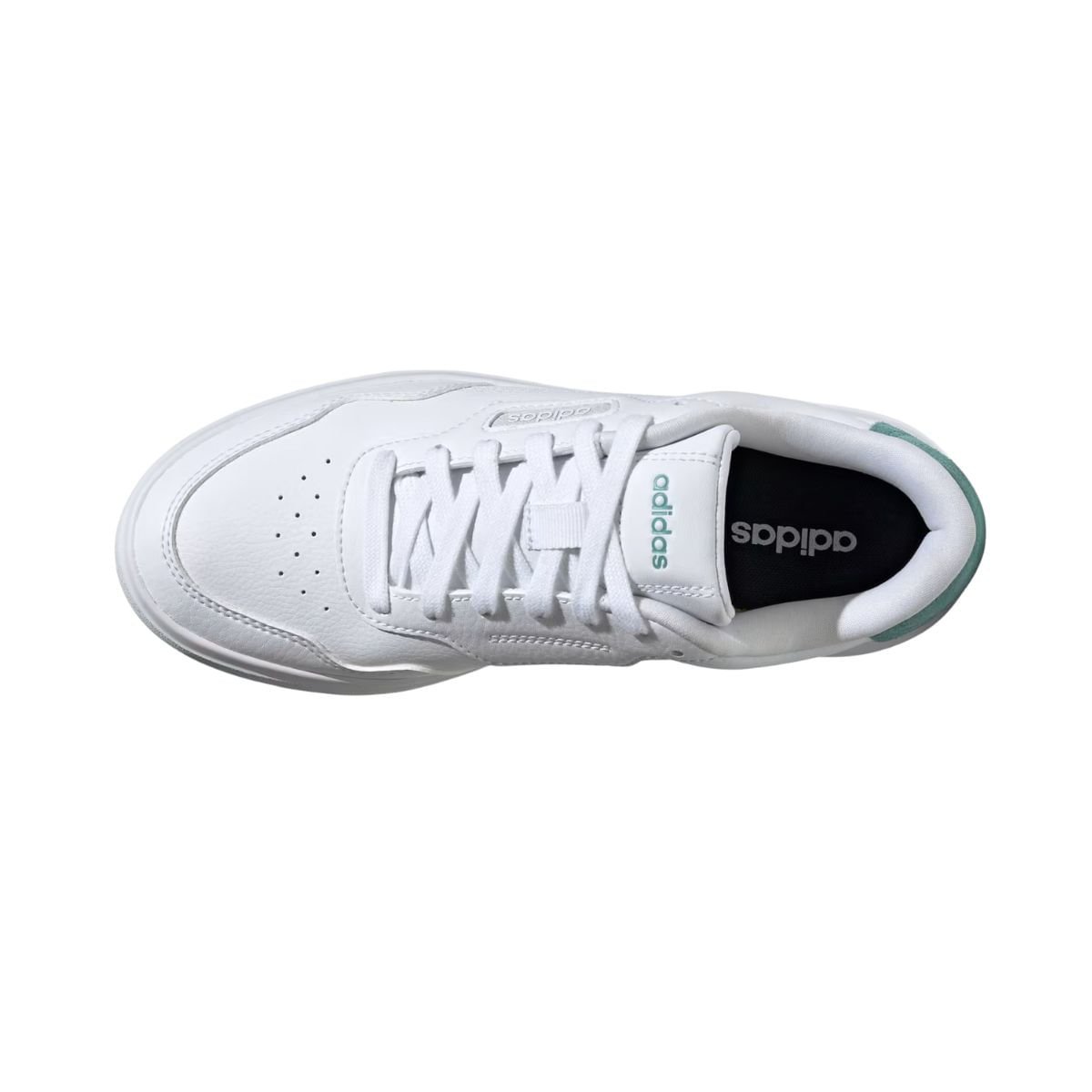 Tênis Casual Feminino Adidas Park St Branco Branco/Verde 6