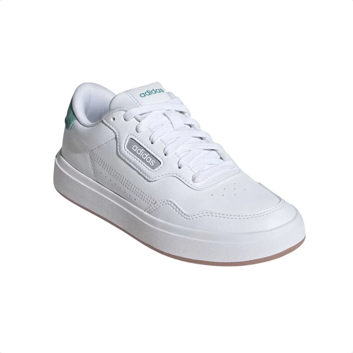Tênis Casual Feminino Adidas Park St Branco Branco/Verde 2