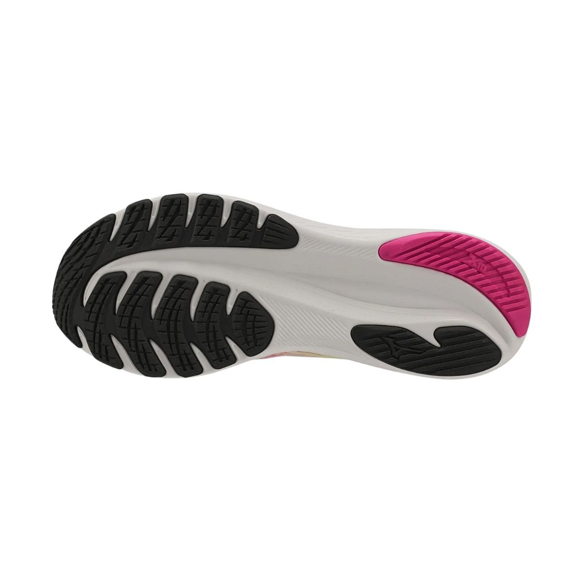 Tênis Running Feminino Mizuno Base Ride Bege Bege/Amarelo/Rosa 3