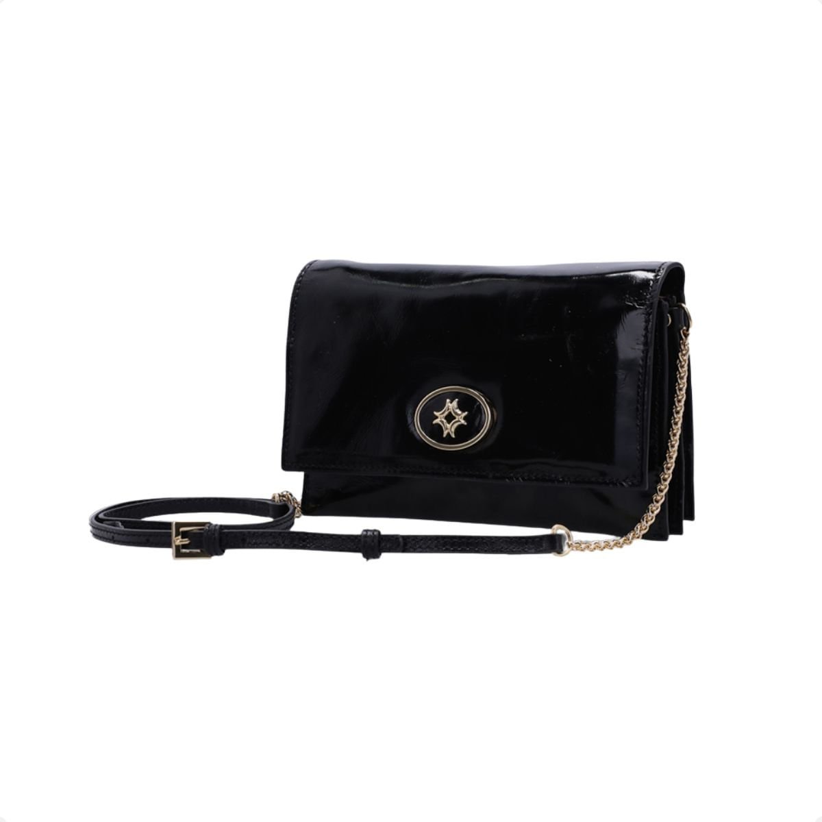 Bolsa Satchel Pequena Murano Luz Da Lua Preto 7