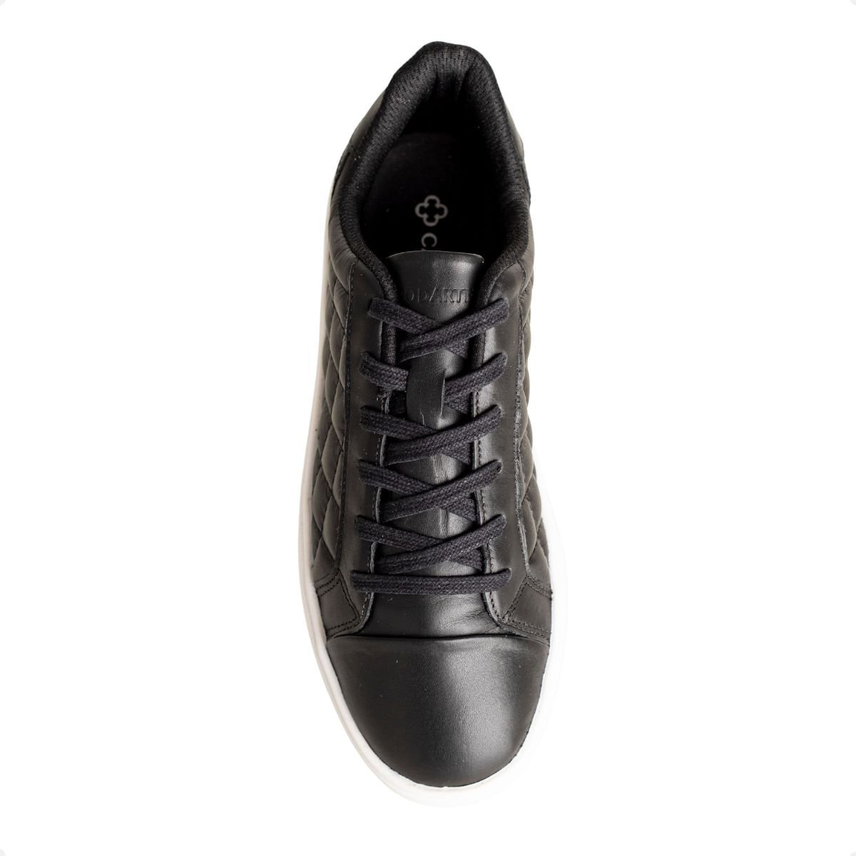 Tênis Feminino Couro Matelassê Amarração Capodarte Preto 6