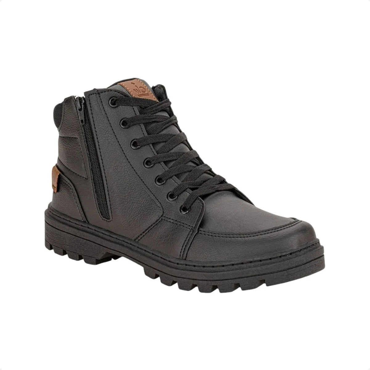 Bota Masculina Coturno Confort Way Preta Preto 2