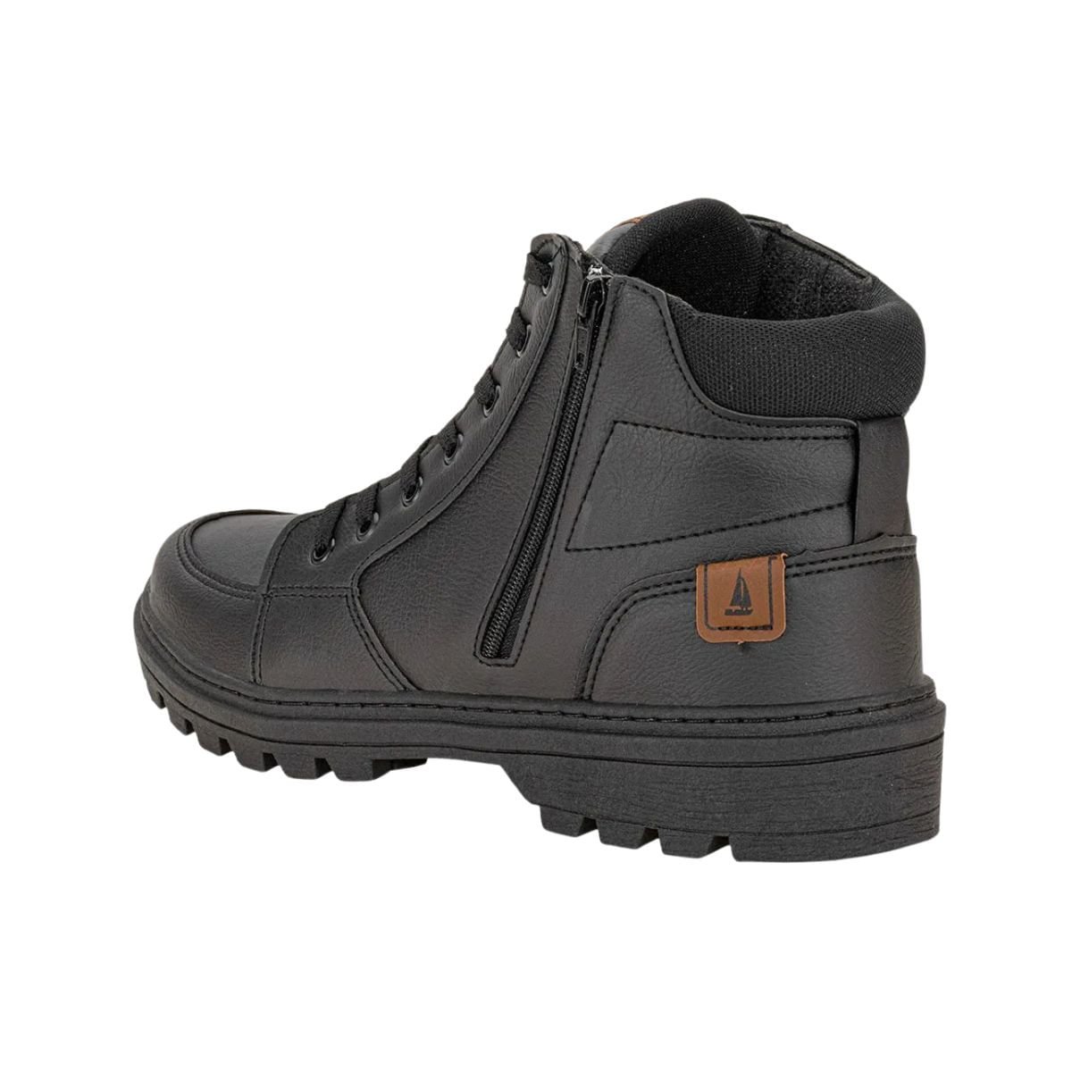 Bota Masculina Coturno Confort Way Preta Preto 5