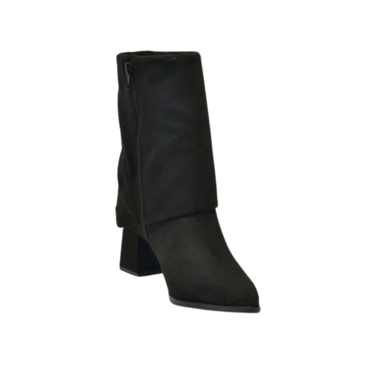 Bota Feminina Social Cano Médio Via Marte Preta Preto 7