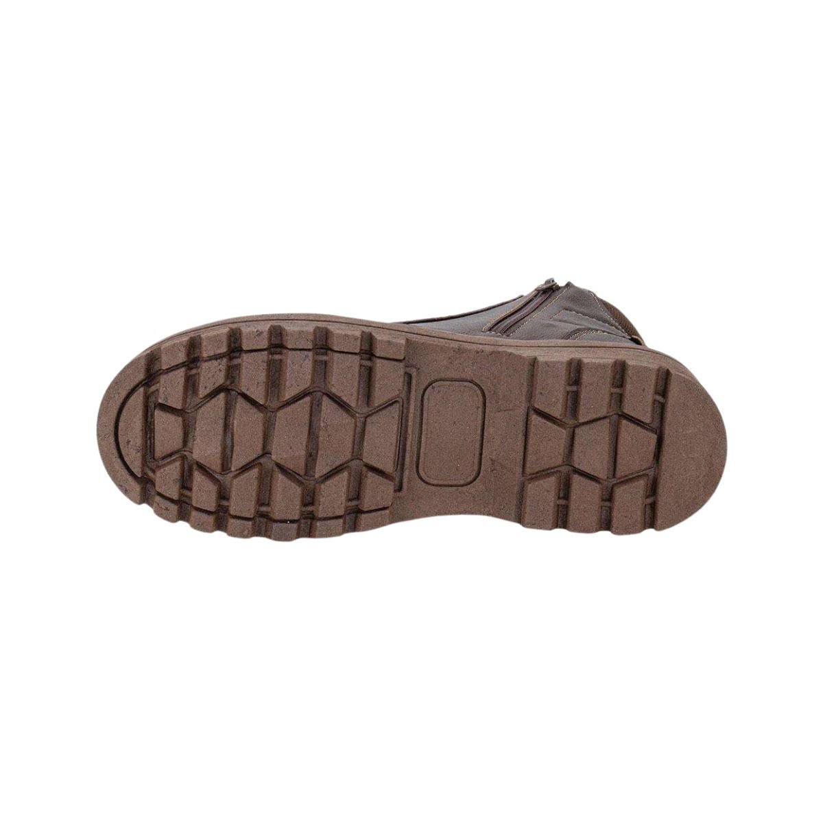 Bota Masculina Coturno Confort Way Marrom Café 4