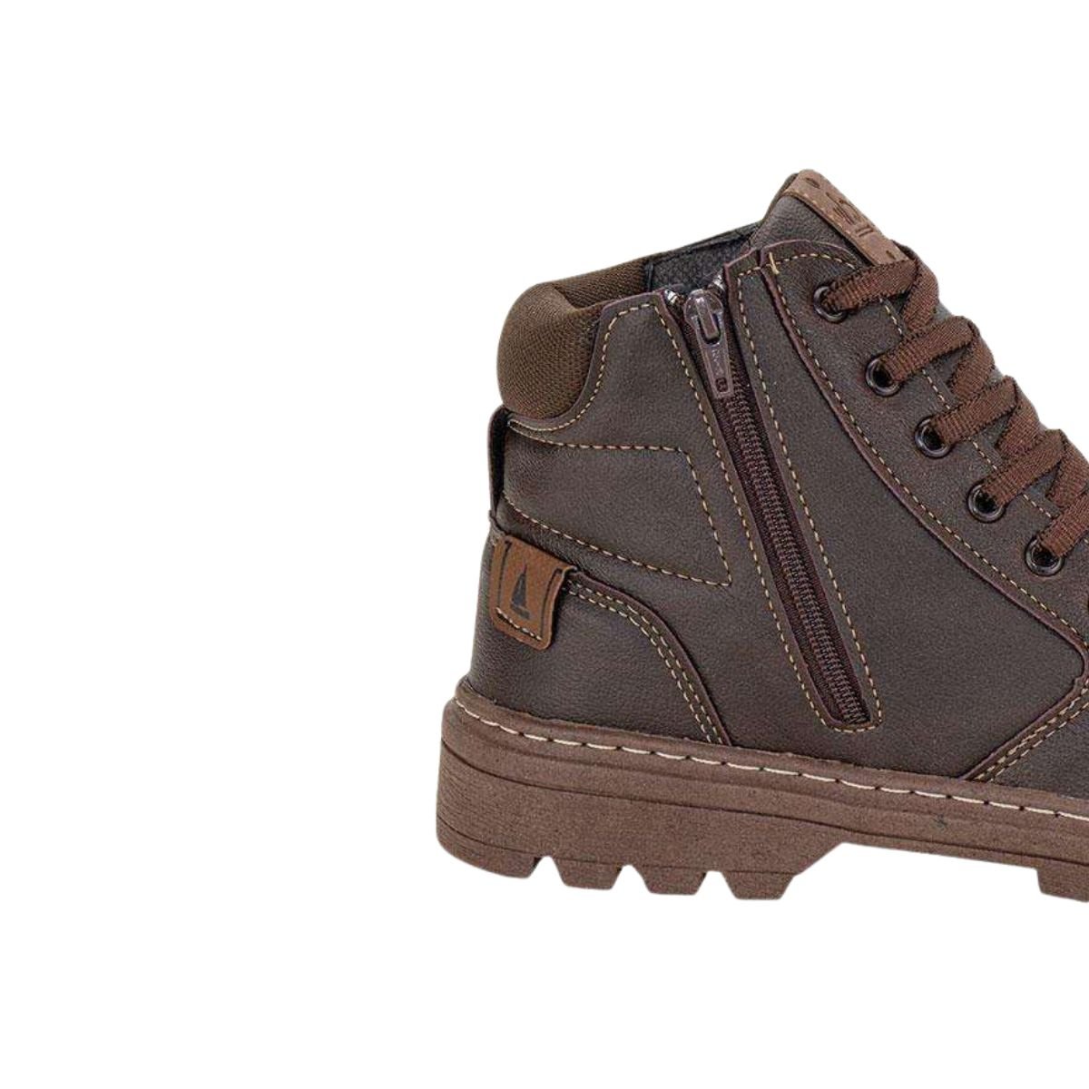 Bota Masculina Coturno Confort Way Marrom Café 7