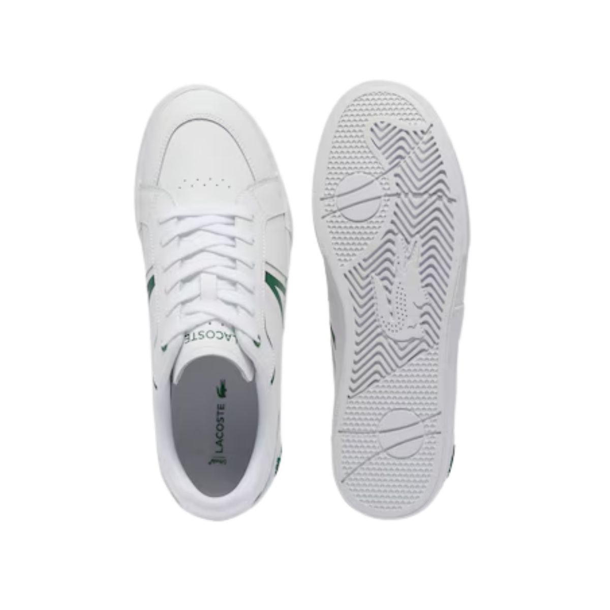 Sapatênis Masculino Lacoste L004 Branco E Verde Branco 3